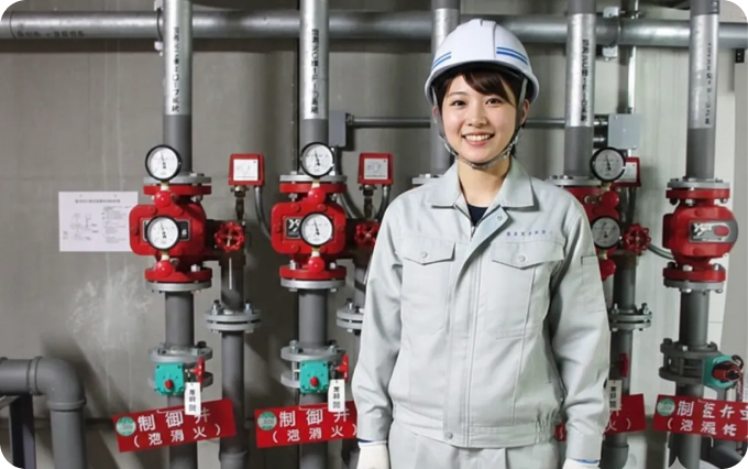 消防設備工事の施工写真